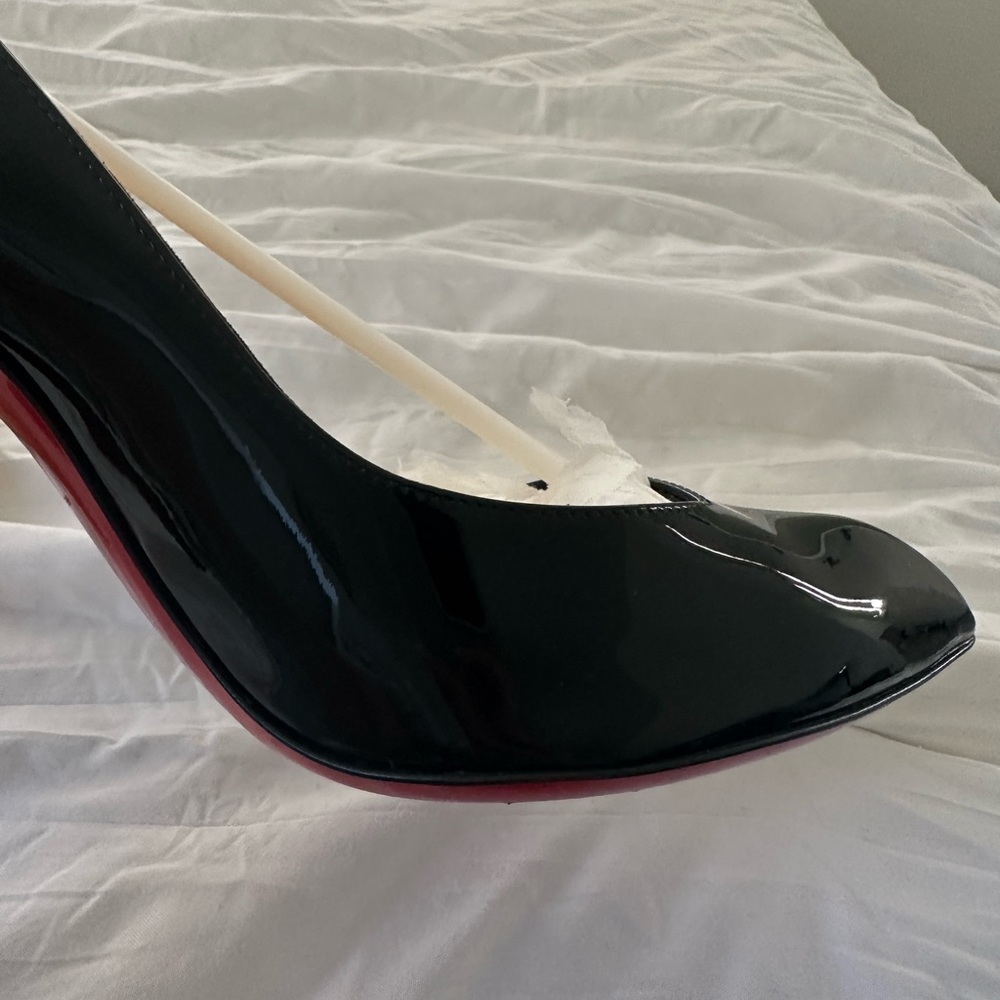Christian Louboutin Black Patent Corneille Size 39.5 100mm pre-owned - Picture 16 of 16
